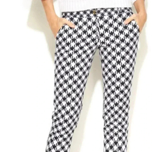 Michael Kors Houndstooth Navy White Chicos - Picture 1 of 3